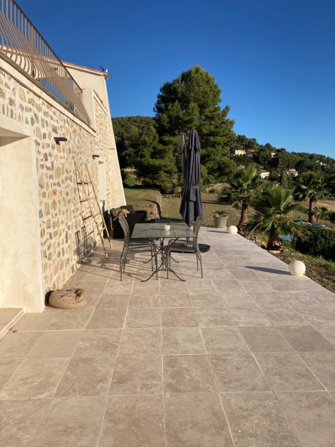 La Venturonne Appartement Neuf Rez De Jardin 45 M2 Vue Mer Et Vignes 10 Mn Des Plages Le Beausset Dış mekan fotoğraf