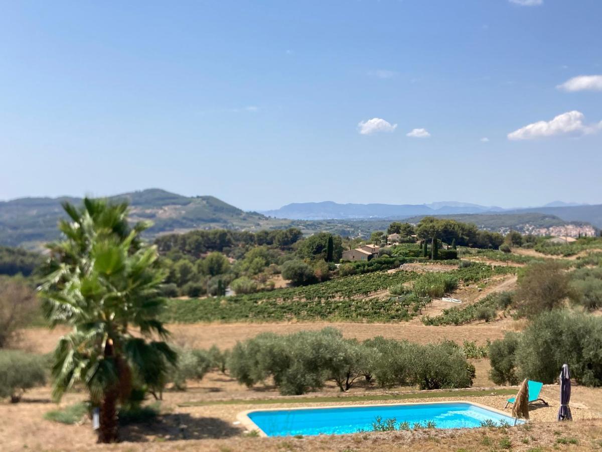 La Venturonne Appartement Neuf Rez De Jardin 45 M2 Vue Mer Et Vignes 10 Mn Des Plages Le Beausset Dış mekan fotoğraf